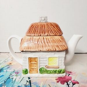 Vintage Otagiri “Omnibus” Cottage House Figural Teapot